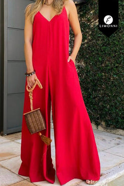 Sets Limonni Mailia LI4322 Set pantalon rojo