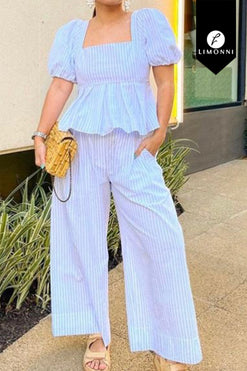 Sets Limonni Mailia LI4333 Set pantalon blanco