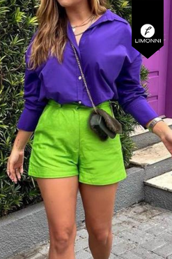 Blusas para mujer Limonni Mailia LI4335 Camiseras purpura