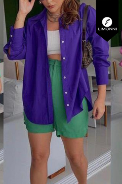 Blusas para mujer Limonni Mailia LI4335 Camiseras purpura