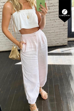 Sets Limonni Mailia LI4347 Set pantalon blanco