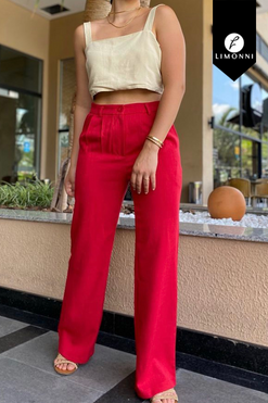 Sets Limonni Mailia LI4351 Set pantalon rojo
