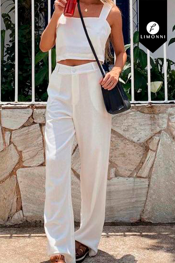 Sets Limonni Mailia LI4363 Set pantalon blanco