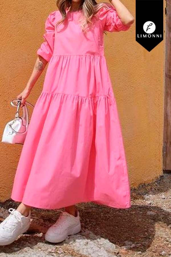 Vestidos para mujer Limonni Mailia LI4403 Maxidress rosado