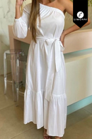 Vestidos para mujer Limonni Mailia LI4413 Maxidress blanco