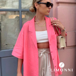 Blusas para mujer Limonni Valiente LI4428 Camiseras rosado