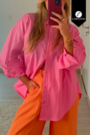 Blusas para mujer Limonni Valiente LI4437 Camiseras rosado
