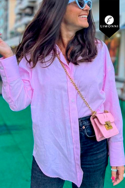 Blusas para mujer Limonni Valiente LI4443 Camiseras rosa