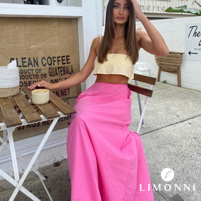 Sets Limonni Valiente LI4444 Set falda rosado