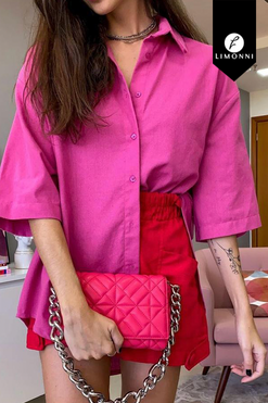 Blusas para mujer Limonni Valiente LI4467 Camiseras fuscia