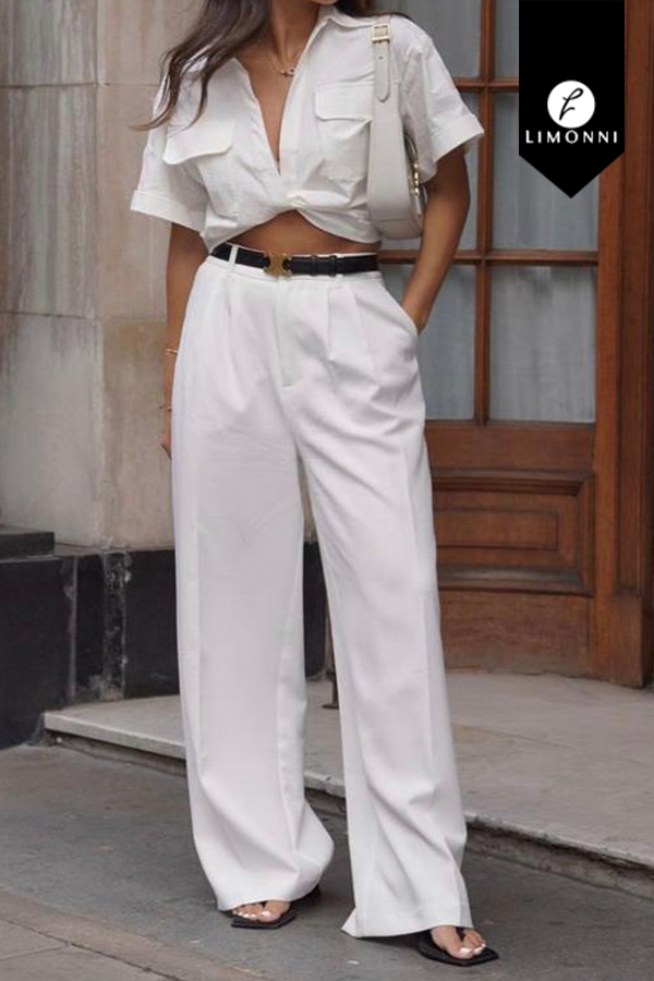 Sets Limonni Valiente LI4487 Set pantalon blanco