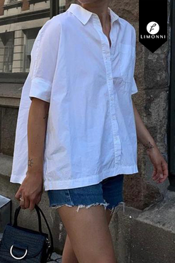 Blusas para mujer Limonni Valiente LI4489 Camiseras blanco