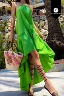 Vestidos para mujer Limonni Valiente LI4514 Maxidress verde