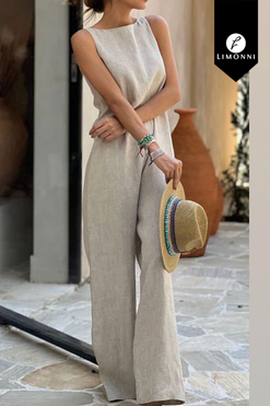 Sets Limonni Valiente LI4522 Set pantalon avena