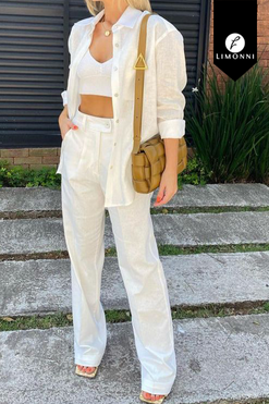 Sets Limonni Valiente LI4527 Set pantalon blanco