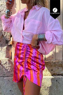 Blusas para mujer Limonni Valiente LI4537 Camiseras rosa
