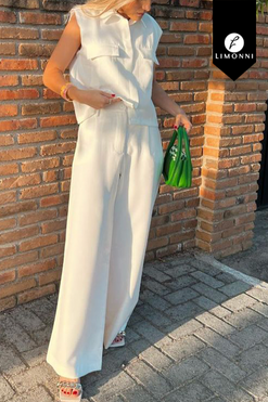 Sets Limonni Valiente LI4564 Set pantalon blanco