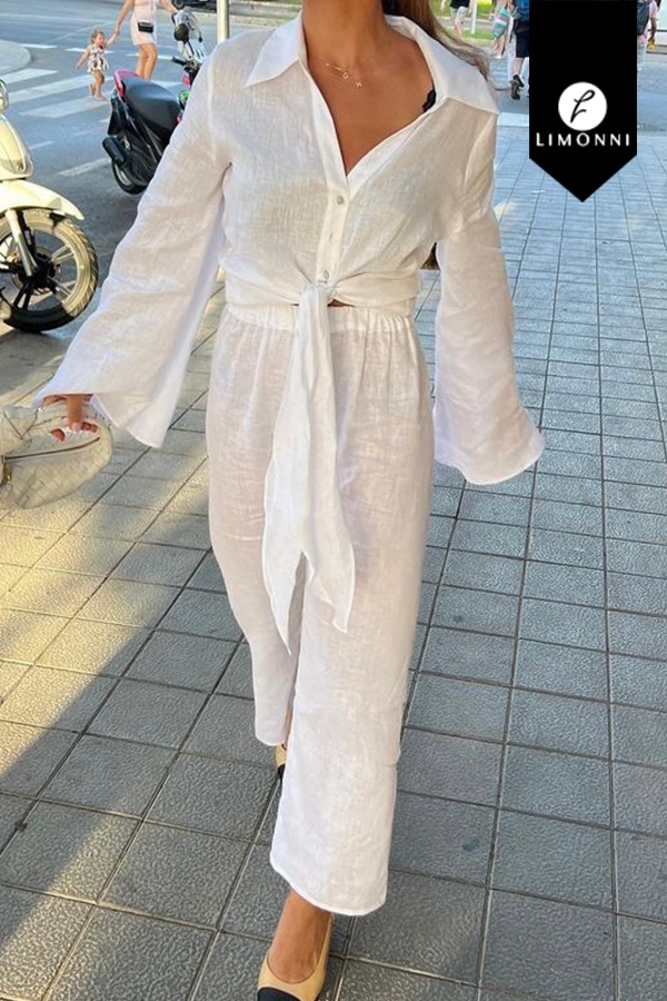 Sets Limonni Valiente LI4587 Set pantalon blanco