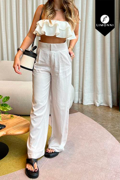 Sets Limonni Valiente LI4595 Set pantalon blanco