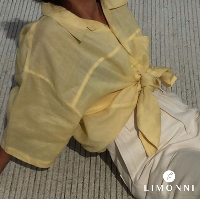 Blusas para mujer Limonni Valiente LI4602 Camiseras amarillo