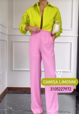 Pantalones Limonni Valiente LI4613 Pantalones Largos rosado