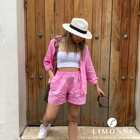 Sets Limonni Valiente LI4621 Set pantalon rosado