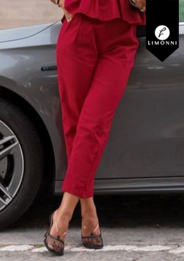 Pantalones Limonni Valiente LI4630 Pantalones Largos rojo