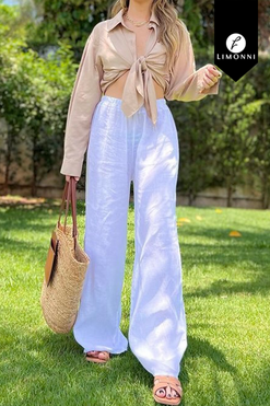 Sets Limonni Valiente LI4653 Set pantalon blanco