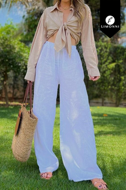 Sets Limonni Valiente LI4653 Set pantalon blanco
