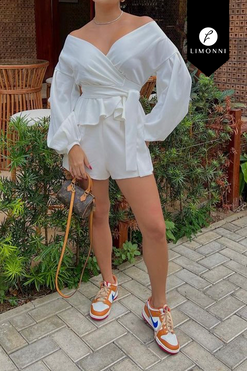 Sets Limonni Valiente LI4665 Set pantalon blanco
