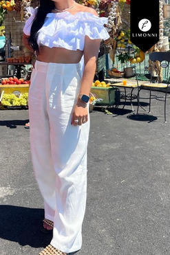 Sets Limonni Valiente LI4698 Set pantalon blanco