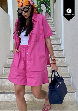 Sets Limonni Mail??a LI4720 Set pantalon fuscia