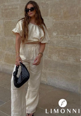 Sets Limonni Mailía LI4741 Set pantalon beige