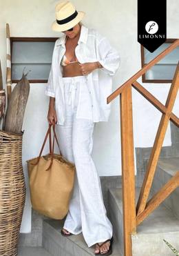 Sets Limonni Valiente LI4758 Set pantalon blanco