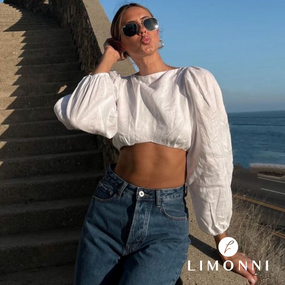Blusas para mujer Limonni Mailía LI4803 Tops blanco