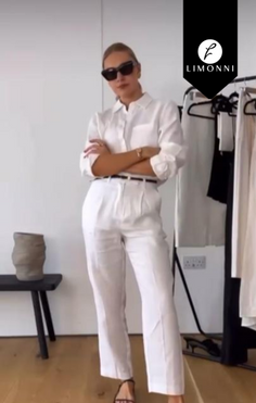 Sets Limonni Valiente LI4807 Set pantalon blanco