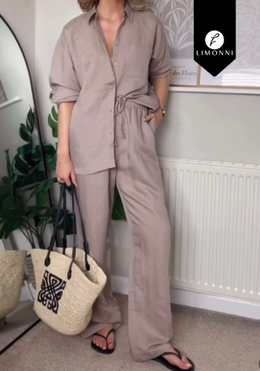 Sets Limonni Valiente LI4816 Set pantalon blanco