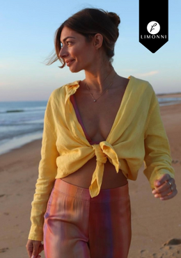 Blusas para mujer Limonni Valiente LI4822 Camiseras blanco