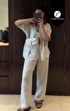 Sets Limonni Valiente LI4893 Set pantalon blanco