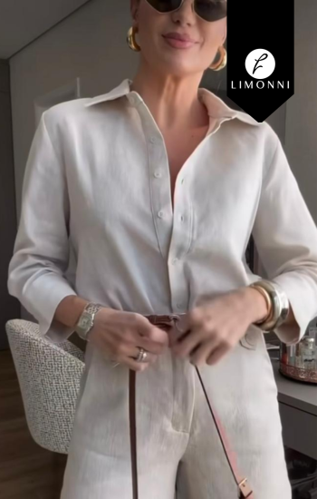Blusas para mujer Limonni Valiente LI4898 Camiseras blanco