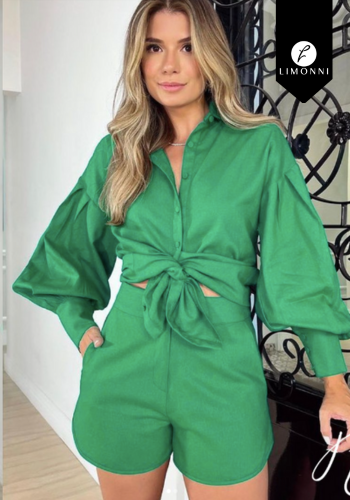 Sets Limonni Cayena LI4965 Set pantalon verde esmeralda
