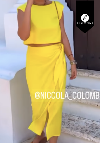 Sets Limonni Cayena LI4990 Set falda amarillo