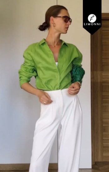 Blusas para mujer Limonni Cayena LI4994 Camiseras verde