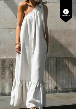 Vestidos para mujer Limonni Cayena LI5015 Maxidress blanco