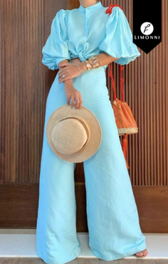 Vestidos para mujer Limonni Valiente LI4693 Cortos Casuales azul turquie