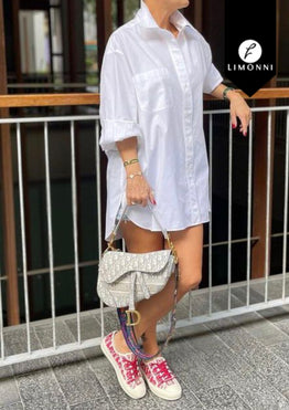 Blusas para mujer Limonni Valiente LI4607 Camiseras blanco